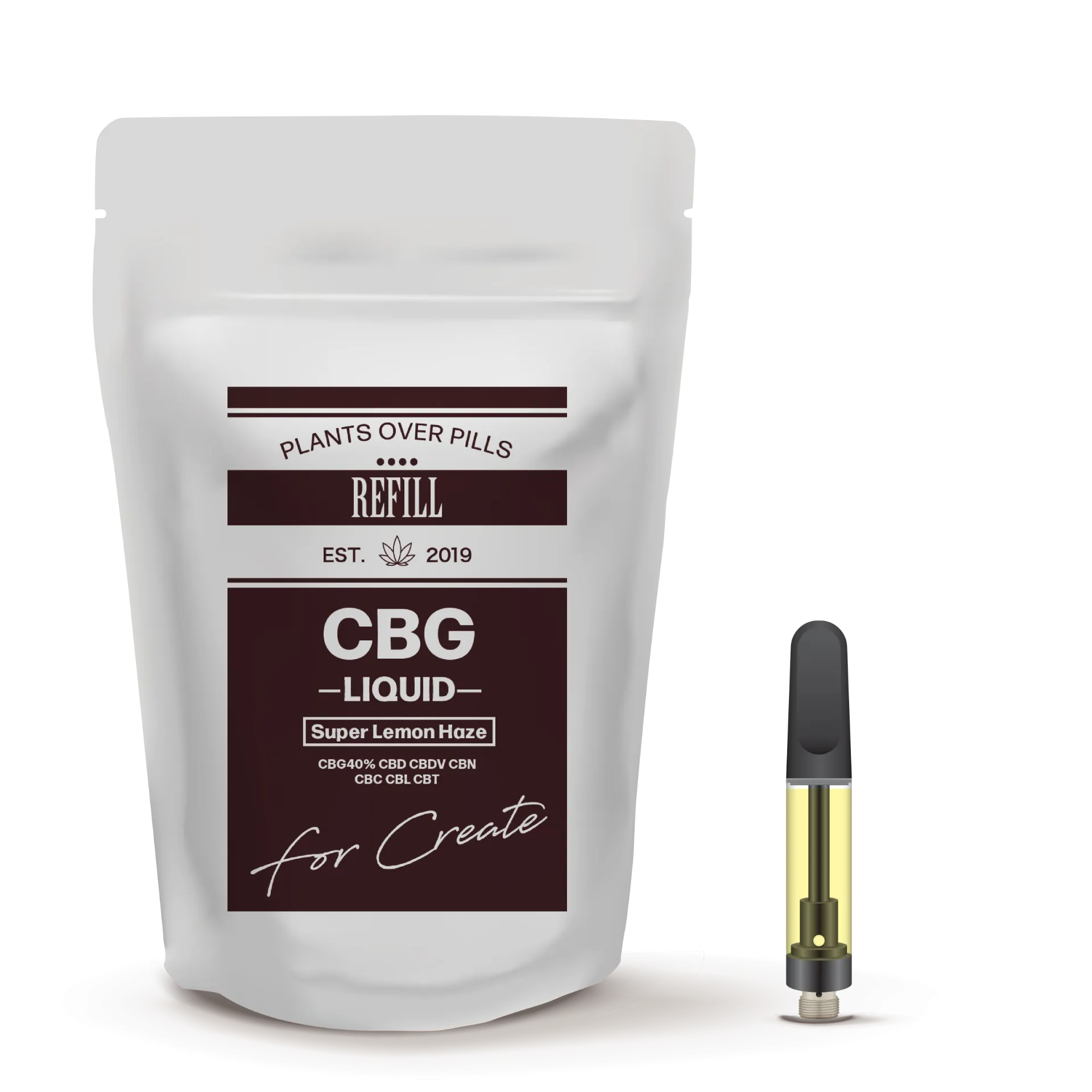 REFILL CBG カートリッジ CBG 40% 1.0ml 【Super Lemon Haze】